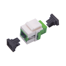 Acoplador Keystone de Fibra Óptica Monomodo SC/APC Simplex a SC/APC