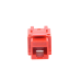 Módulo Jack Keystone Cat5e con Terminación 110 (Punchdown) para Faceplate - Color Rojo