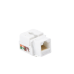 Módulo Jack Keystone Cat5e con Terminación 110 (Punchdown) para Faceplate - Color Blanco