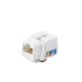 Módulo Jack Keystone Cat5e con Terminación 110 (Punchdown) para Faceplate - Color Blanco