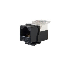 Módulo Jack Keystone Cat5e sin Herramienta (toolless) para faceplate - Color Negro Módulo Jack Keystone Cat5e sin Herramienta (toolless) para faceplate - Color Negro