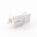 Módulo Jack Keystone Cat5e (Toolless), con Terminación en Ángulo 180 - Color Blanco, Compatible con Faceplate y Patchpanel Linkedpro