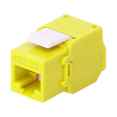 Módulo Jack Keystone Cat5e (Toolless), con Terminación en Ángulo 180 - Color Amarillo, Compatible con Faceplate y Patchpanel Linkedpro Módulo Jack Keystone Cat5e (Toolless), con Terminación en Ángulo 180 - Color Amarillo, Compatible con Faceplate y Patchpanel Linkedpro