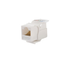 Módulo Jack Keystone Cat5e sin Herramienta (Toolless) para Faceplate - Color Blanco Módulo Jack Keystone Cat5e sin Herramienta (Toolless) para Faceplate - Color Blanco