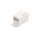 Módulo Jack Keystone Cat5e sin Herramienta (Toolless) para Faceplate - Color Blanco
