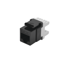 Módulo Jack Keystone Cat5e con Terminación en Ángulo 180 - Color Negro Módulo Jack Keystone Cat5e con Terminación en Ángulo 180 - Color Negro