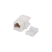 Módulo Jack Keystone Cat5e con Terminación en Ángulo 180 - Color Blanco