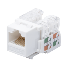 Módulo Jack Keystone Cat6 con Terminación 110 (Punchdown) para Faceplate - Color Blanco Módulo Jack Keystone Cat6 con Terminación 110 (Punchdown) para Faceplate - Color Blanco