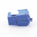 Módulo Jack Keystone Cat6 (Toolless), con Terminación en Ángulo 180 Grados Color Azul, Compatible con Faceplate y Patchpanel Linkedpro