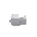 Módulo Jack Keystone Cat6 (Toolless), con Terminación en Ángulo 180 Grados Color Gris, Compatible con Faceplate y Patchpanel Linkedpro