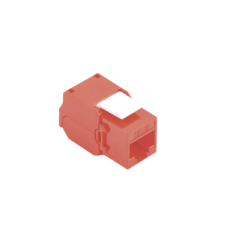 Módulo Jack Keystone Cat6 (Toolless), con Terminación en Ángulo 180 - Color Rojo, Compatible con Faceplate y Patchpanel Linkedpro Módulo Jack Keystone Cat6 (Toolless), con Terminación en Ángulo 180 - Color Rojo, Compatible con Faceplate y Patchpanel Linkedpro