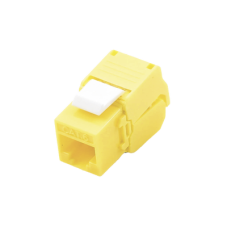 Módulo Jack Keystone Cat6 (Toolless), con Terminación en Ángulo 180 - Color Amarillo, Compatible con Faceplate y Patchpanel Linkedpro Módulo Jack Keystone Cat6 (Toolless), con Terminación en Ángulo 180 - Color Amarillo, Compatible con Faceplate y Patchpanel Linkedpro