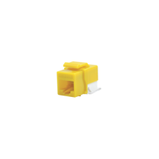 Módulo Jack Cat6 sin Herramienta (toolless) keystone - Color Amarillo Módulo Jack Cat6 sin Herramienta (toolless) keystone - Color Amarillo
