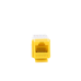 Módulo Jack Cat6 sin Herramienta (toolless) keystone - Color Amarillo