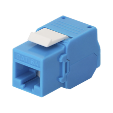 Módulo Jack Keystone Cat6A (Toolless), con Terminación en Ángulo 180 - Color Azul, Compatible con Faceplate y Patchpanel Linkedpro Módulo Jack Keystone Cat6A (Toolless), con Terminación en Ángulo 180 - Color Azul, Compatible con Faceplate y Patchpanel Linkedpro