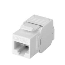 Módulo Jack Keystone Cat6A (Toolless), con Terminación en Ángulo 180 Grados Color Blanco, Compatible con Faceplate y Patchpanel Linkedpro Módulo Jack Keystone Cat6A (Toolless), con Terminación en Ángulo 180 Grados Color Blanco, Compatible con Faceplate y Patchpanel Linkedpro