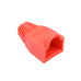 Bota Plástica para Protección de Plug RJ45, Color Rojo