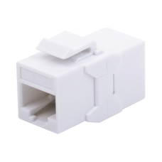 Acoplador UTP Cat6A Hembra RJ45 a RJ45 Hembra Color Blanco