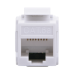 Acoplador UTP Cat6A Hembra RJ45 a RJ45 Hembra Color Blanco