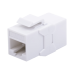 Acoplador UTP Cat6A Hembra RJ45 a RJ45 Hembra Color Blanco