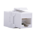 Acoplador UTP Cat6A Hembra RJ45 a RJ45 Hembra Color Blanco