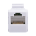 Acoplador UTP Cat6A Hembra RJ45 a RJ45 Hembra Color Blanco