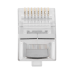 Bote con 100 Piezas de Plug Modular RJ45 Cat6 Blindado, Chapado de Oro a 30 Micras para Durabilidad Extrema SIN PIN de Tierra