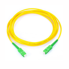 Jumper de Fibra Óptica Monomodo SC/APC SC/APC Simplex, Color Amarillo, 2 Metros (6.56 Pies) Jumper de Fibra Óptica Monomodo SC/APC SC/APC Simplex, Color Amarillo, 2 Metros (6.56 Pies)