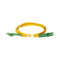 Jumper de Fibra Óptica Monomodo 9/125 LC/APC-LC/APC Duplex PVC, 2.0 mm, Amarillo, 2 Metros (6.56 Pies)