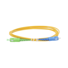 Jumper de Fibra Óptica Monomodo SC/APC-SC/UPC Simplex de 2 Metros (6.56 Pies), 2mm Jumper de Fibra Óptica Monomodo SC/APC-SC/UPC Simplex de 2 Metros (6.56 Pies), 2mm