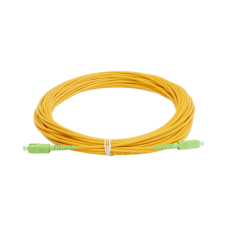 Jumper de Fibra Óptica Monomodo SC/APC - SC/APC Simplex, Color Amarillo, 15 Metros (49.21 Pies) Jumper de Fibra Óptica Monomodo SC/APC - SC/APC Simplex, Color Amarillo, 15 Metros (49.21 Pies)