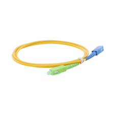 Jumper de Fibra Óptica Monomodo SC/APC-SC/UPC Simplex de 1 Metro (3.28 Pies), 3mm Jumper de Fibra Óptica Monomodo SC/APC-SC/UPC Simplex de 1 Metro (3.28 Pies), 3mm