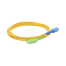 Jumper de Fibra Óptica Monomodo SC/APC-SC/UPC Simplex de 2 Metros (6.56 Pies), 3mm Jumper de Fibra Óptica Monomodo SC/APC-SC/UPC Simplex de 2 Metros (6.56 Pies), 3mm