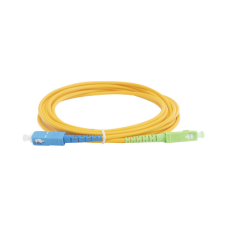Jumper de Fibra Óptica Monomodo SC/APC-SC/UPC Simplex de 3 Metros (9.84 Pies), 3mm Jumper de Fibra Óptica Monomodo SC/APC-SC/UPC Simplex de 3 Metros (9.84 Pies), 3mm