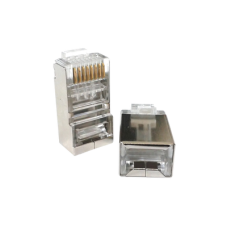 Conector RJ45 para Cable FTP/STP Categoría 5E - Blindado sin pin a tierra Conector RJ45 para Cable FTP/STP Categoría 5E - Blindado sin pin a tierra