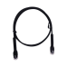Mini Patch Cord Cat6 Ultra Slim 1.5 Metros (4.92 Pies) Negro ? Ahorra Espacio sin Organizadores, con Bota Flexible