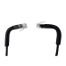 Mini Patch Cord Cat6 Ultra Slim 5 Metros (16.40 Pies) Negro ? Ahorra Espacio sin Organizadores, con Bota Flexible
