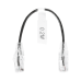 Cable de Parcheo Slim UTP Cat6 - 20 cm (7.87 Pulgadas) Negro Diámetro Reducido (28 AWG)