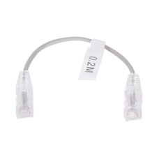 Cable de Parcheo Slim UTP Cat6 - 20 cm (7.87 Pulgadas) Gris Diámetro Reducido (28 AWG) Cable de Parcheo Slim UTP Cat6 - 20 cm (7.87 Pulgadas) Gris Diámetro Reducido (28 AWG)
