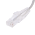 Cable de Parcheo Slim UTP Cat6 - 20 cm (7.87 Pulgadas) Gris Diámetro Reducido (28 AWG)