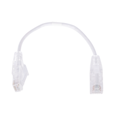 Cable de Parcheo Slim UTP Cat6 - 20 cm (7.87 Pulgadas) Blanco Diámetro Reducido (28 AWG) Cable de Parcheo Slim UTP Cat6 - 20 cm (7.87 Pulgadas) Blanco Diámetro Reducido (28 AWG)