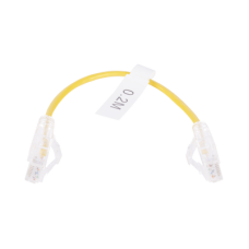 Cable de Parcheo Slim UTP Cat6 - 20 cm (7.87 Pulgadas) Amarillo Diámetro Reducido (28 AWG) Cable de Parcheo Slim UTP Cat6 - 20 cm (7.87 Pulgadas) Amarillo Diámetro Reducido (28 AWG)