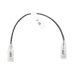 Cable de Parcheo Slim UTP Cat6 - 30 cm (11.81 Pulgadas) Negro Diámetro Reducido (28 AWG)