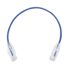 Cable de Parcheo Slim UTP Cat6 - 30 cm (11.81 Pulgadas) Azul Diámetro Reducido (28 AWG) Cable de Parcheo Slim UTP Cat6 - 30 cm (11.81 Pulgadas) Azul Diámetro Reducido (28 AWG)