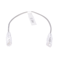 Cable de Parcheo Slim UTP Cat6 - 30 cm (11.81 Pulgadas) Gris Diámetro Reducido (28 AWG) Cable de Parcheo Slim UTP Cat6 - 30 cm (11.81 Pulgadas) Gris Diámetro Reducido (28 AWG)