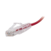 Cable de Parcheo Slim UTP Cat6 - 30 cm (11.81 Pulgadas) Rojo Diámetro Reducido (28 AWG)