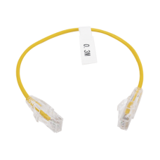 Cable de Parcheo Slim UTP Cat6 - 30 cm (11.81 Pulgadas) Amarillo Diámetro Reducido (28 AWG) Cable de Parcheo Slim UTP Cat6 - 30 cm (11.81 Pulgadas) Amarillo Diámetro Reducido (28 AWG)