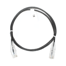 Cable de Parcheo Slim UTP Cat6 - 1 Metro (3.28 Pies), Negro, Diámetro Reducido (28 AWG) Cable de Parcheo Slim UTP Cat6 - 1 Metro (3.28 Pies), Negro, Diámetro Reducido (28 AWG)