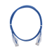Cable de Parcheo Slim UTP Cat6 - 1 Metro (3.28 Pies), Azul, Diámetro Reducido (28 AWG)