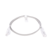Cable de Parcheo Slim UTP Cat6 - 1 Metro (3.28 Pies), Gris, Diámetro Reducido (28 AWG)